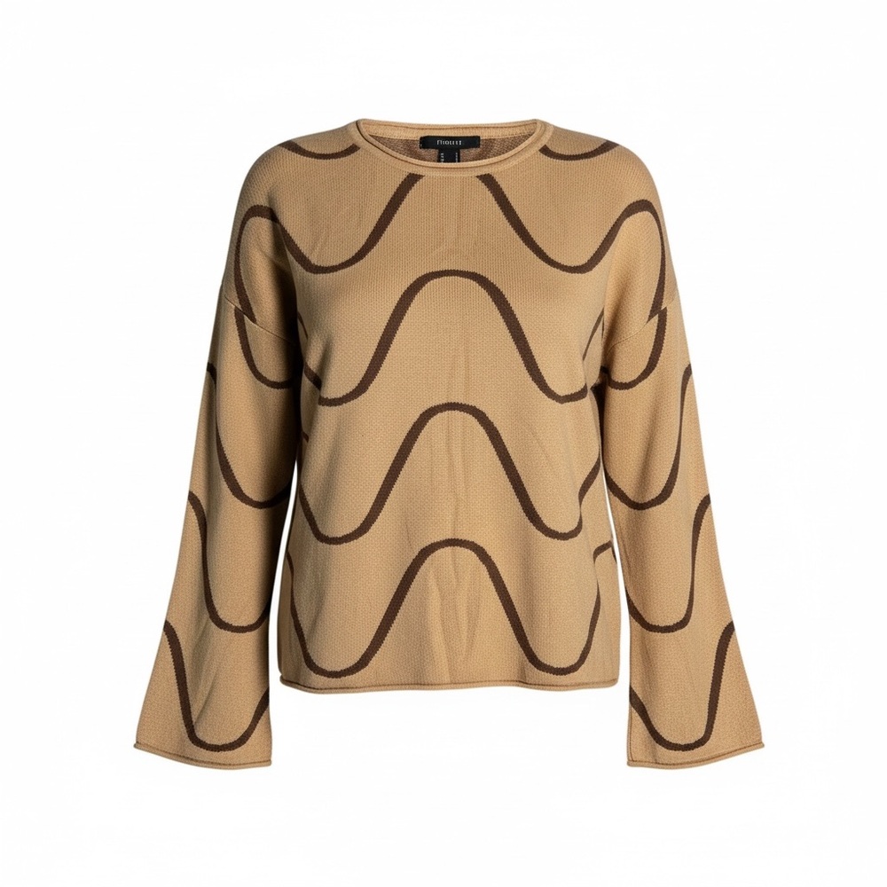 Forever 21 Beige and Brown Knit Sweater